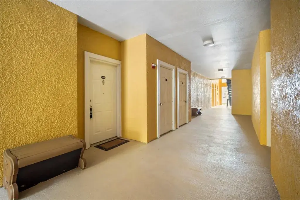 This condo comes with a storage closet outside the front door