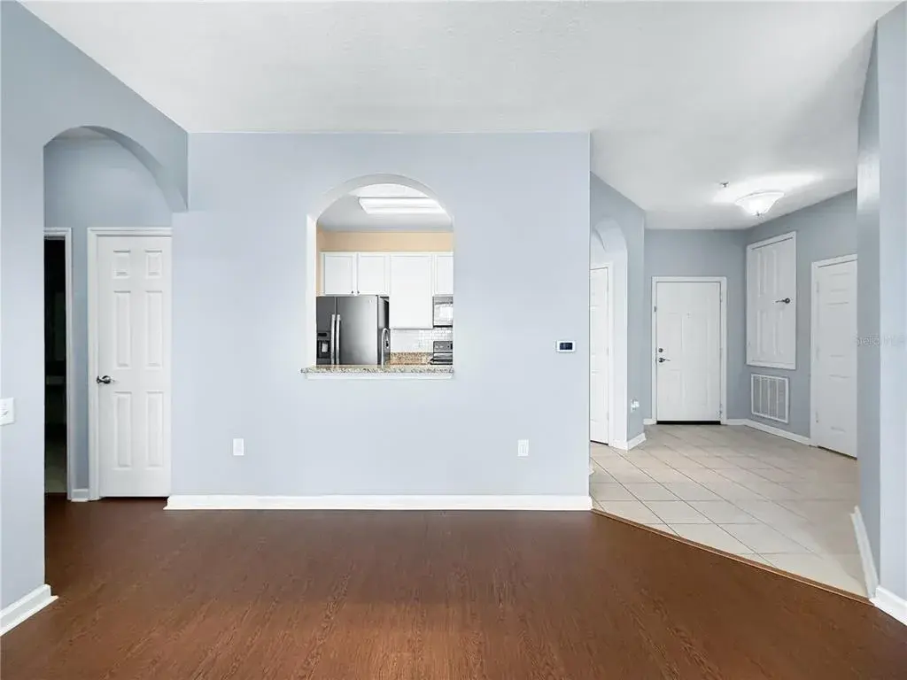 View into kitchen & foyer areas.