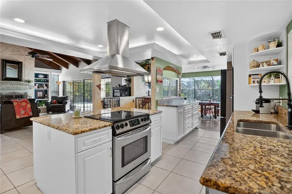 Showing one of two convection ovens in the kitchen.