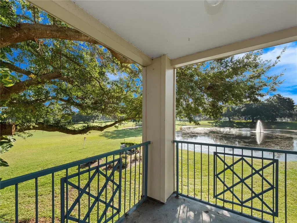 Balcony View to Pond and Golf Course