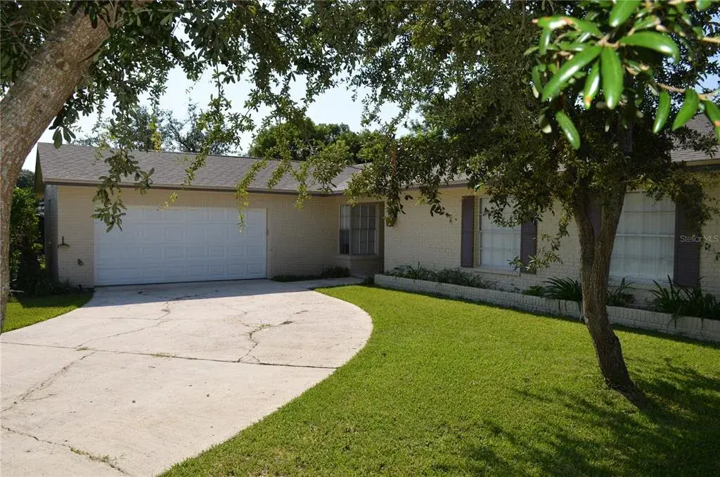 Front of home with side entry garage