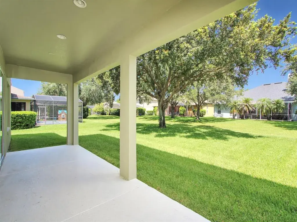 Covered back porch