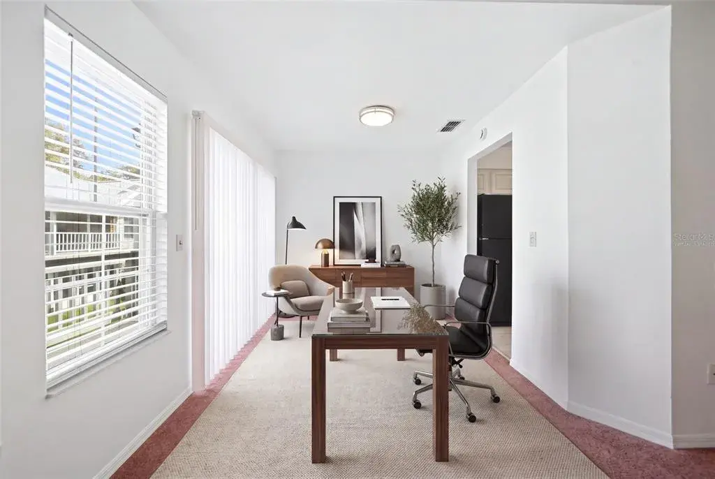 Virtually staged living room