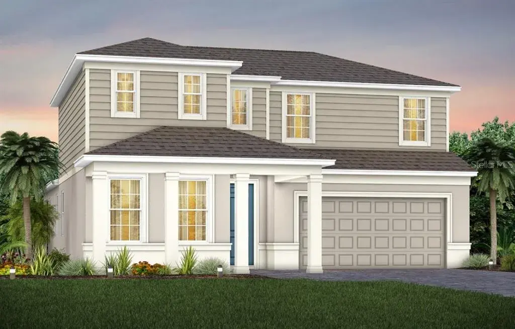 Exterior Design. Artistic rendering for this new construction home. Pictures are for illustrative purposes only. Elevations, colors and options may vary.