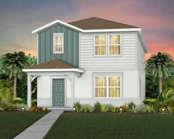 Exterior Design. Artistic rendering for this new construction home. Pictures are for illustrative purposes only. Elevations, colors and options may vary.