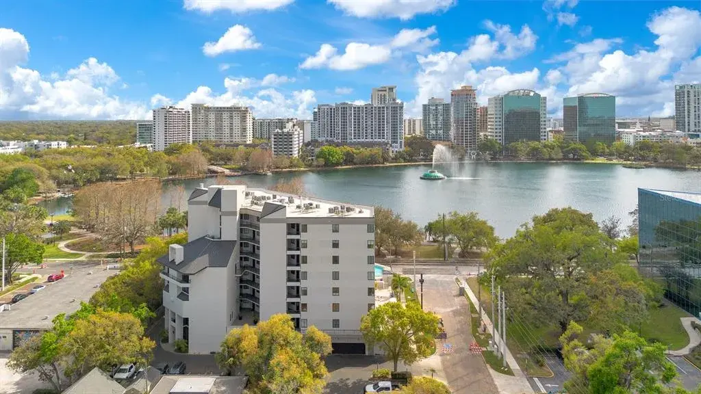 Reeves House — Overlooking Lake Eola and the City of Orlando skyline.