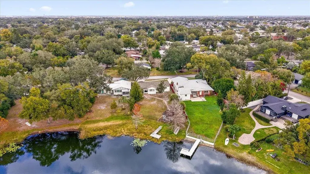 Drone view of the property from the Lake