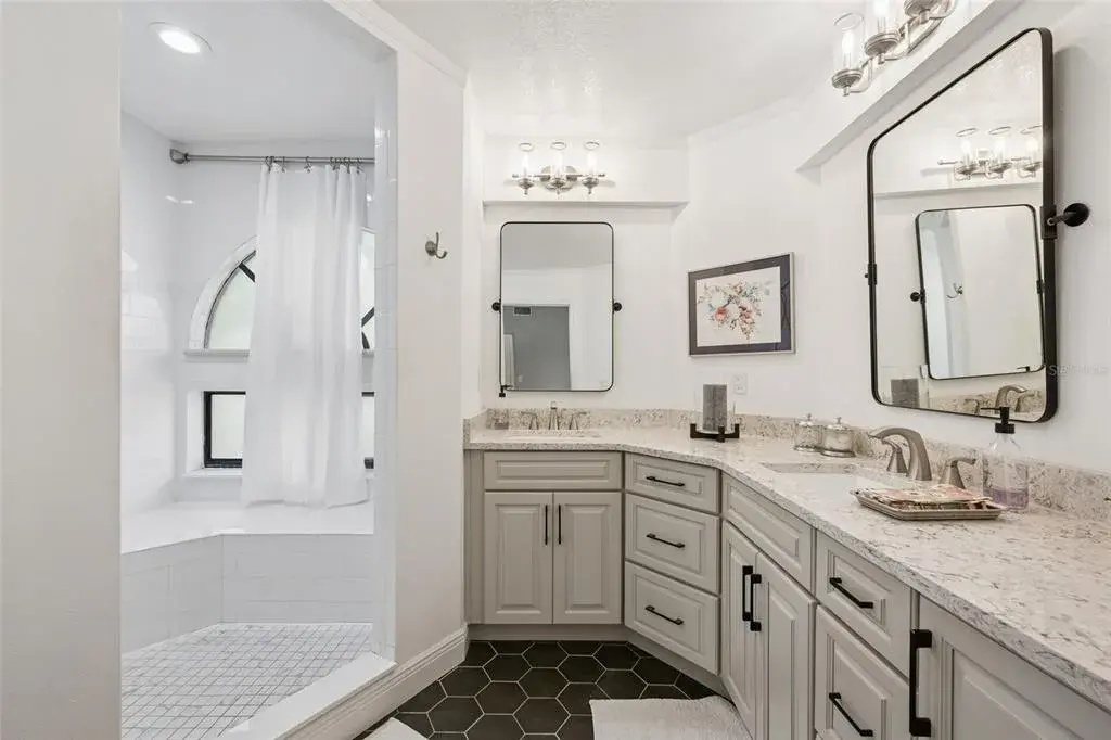 Master bathroom walk in shower