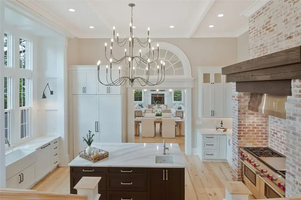 Exquisite kitchen finishes with layered living