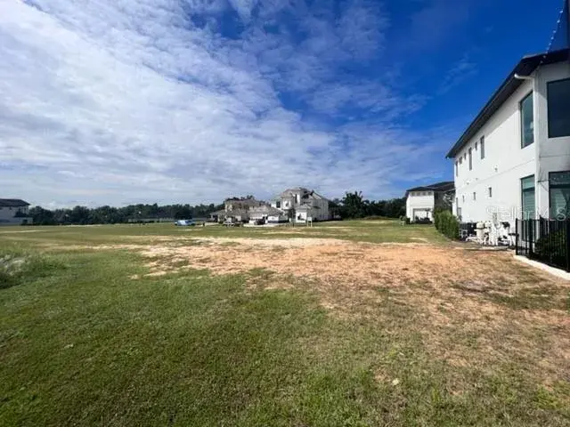 Facing from rear of lot to street