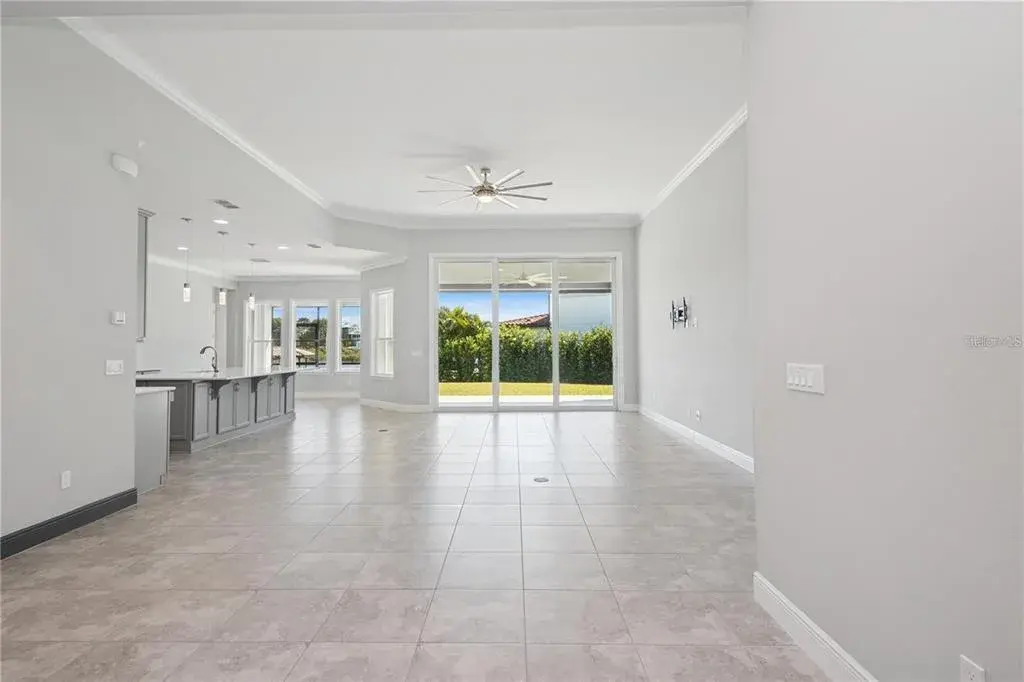 View from entry door, lots of light and windows!