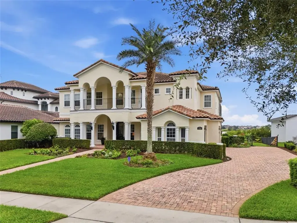 Mediterranean style. Refreshed landscaping