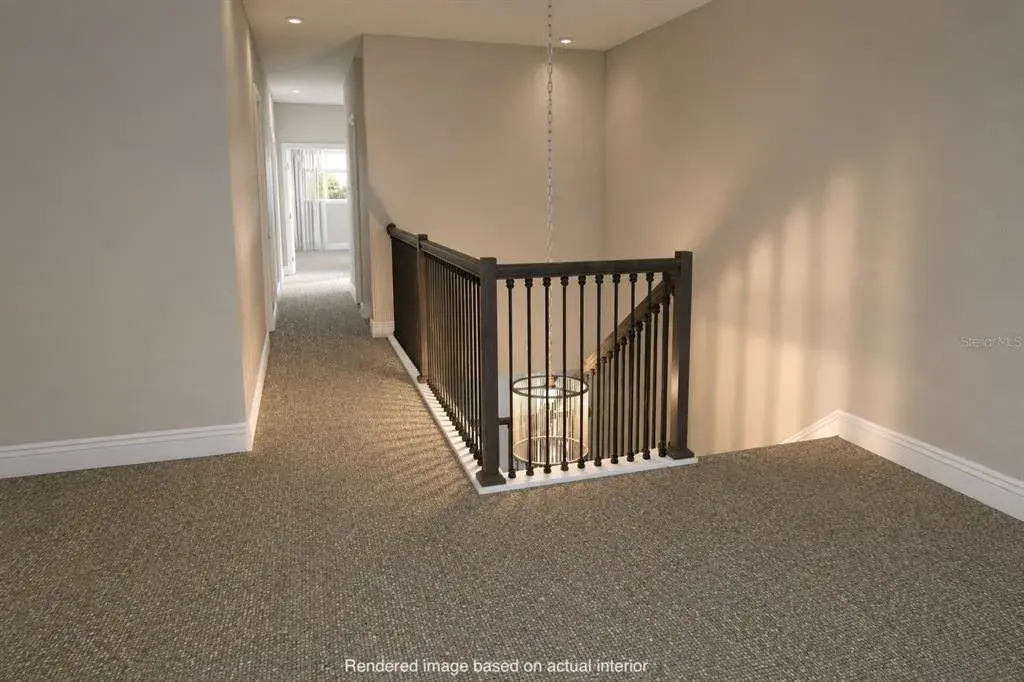 Loft/game room. VIRTUAL RENDERING BASED ON ACTUAL INTERIOR