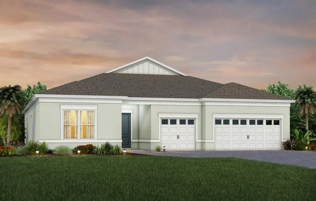 Exterior Design. Artistic rendering for this new construction home. Pictures are for illustrative purposes only. Elevations, colors and options may vary.