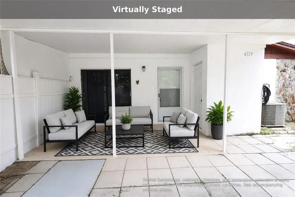 Virtually staged