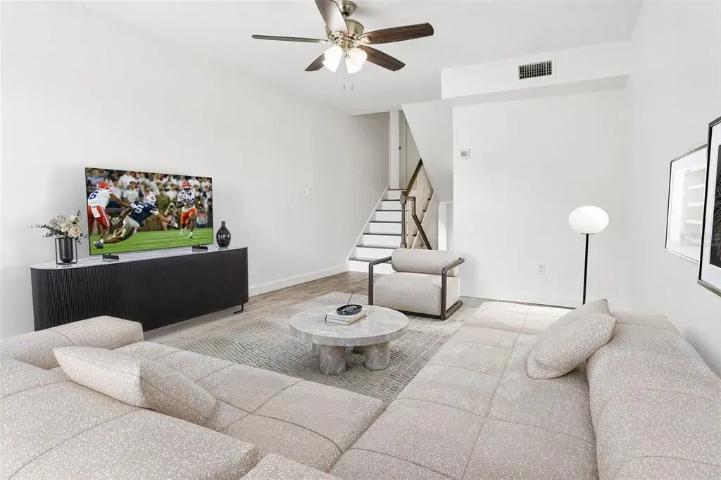 living room - virtually staged