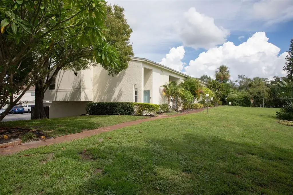 building and view of end unit