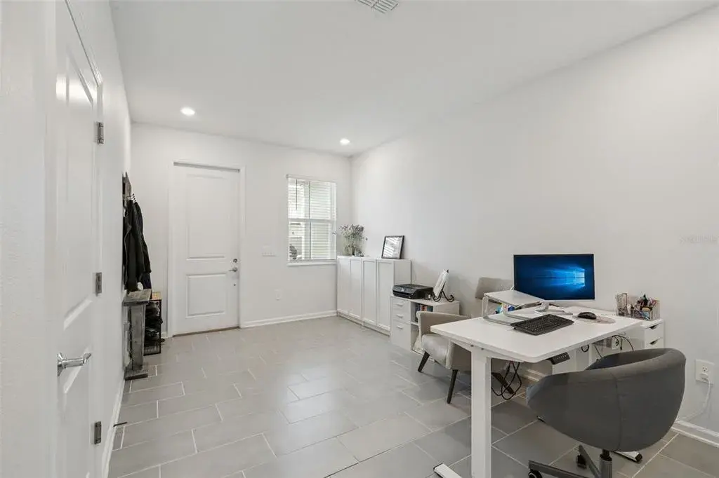 Family room and entry
