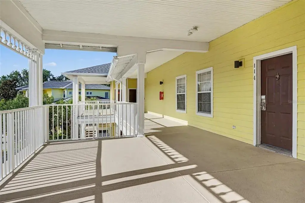 Patio at front door