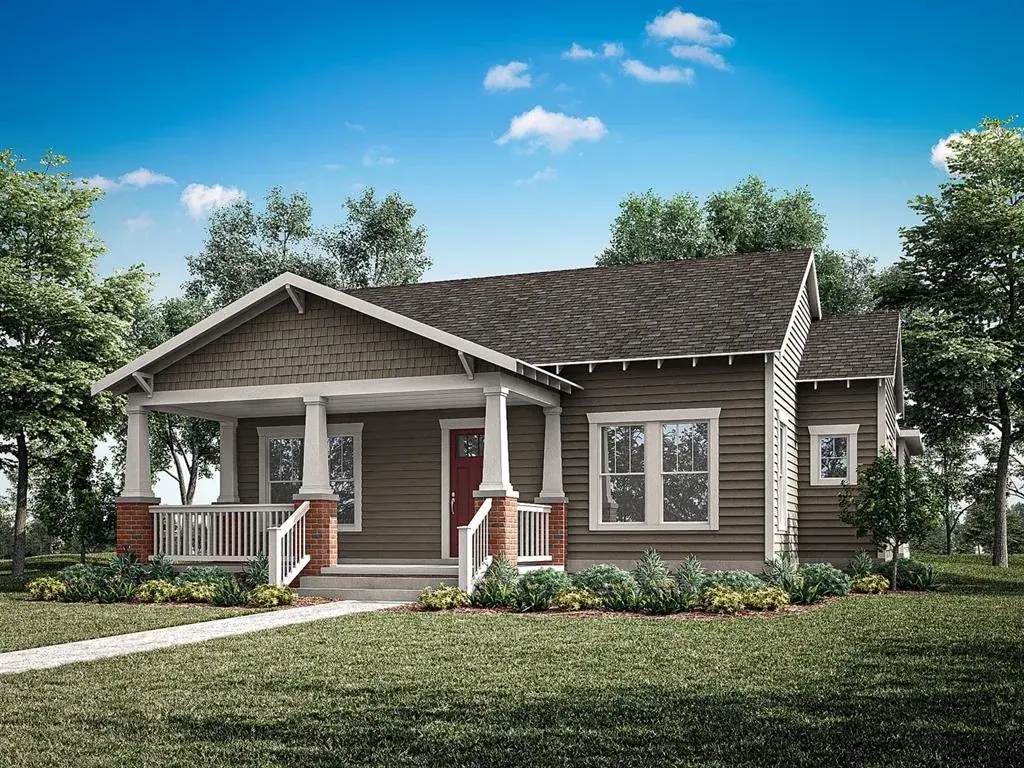 Island Village - Mackinac Floorplan - Craftsman Elevation - Architect's Rendering