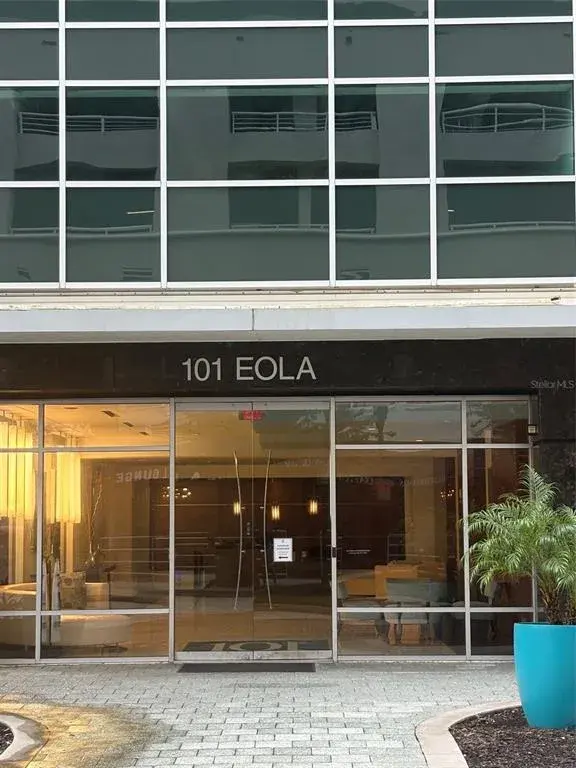 Front of building on Eola