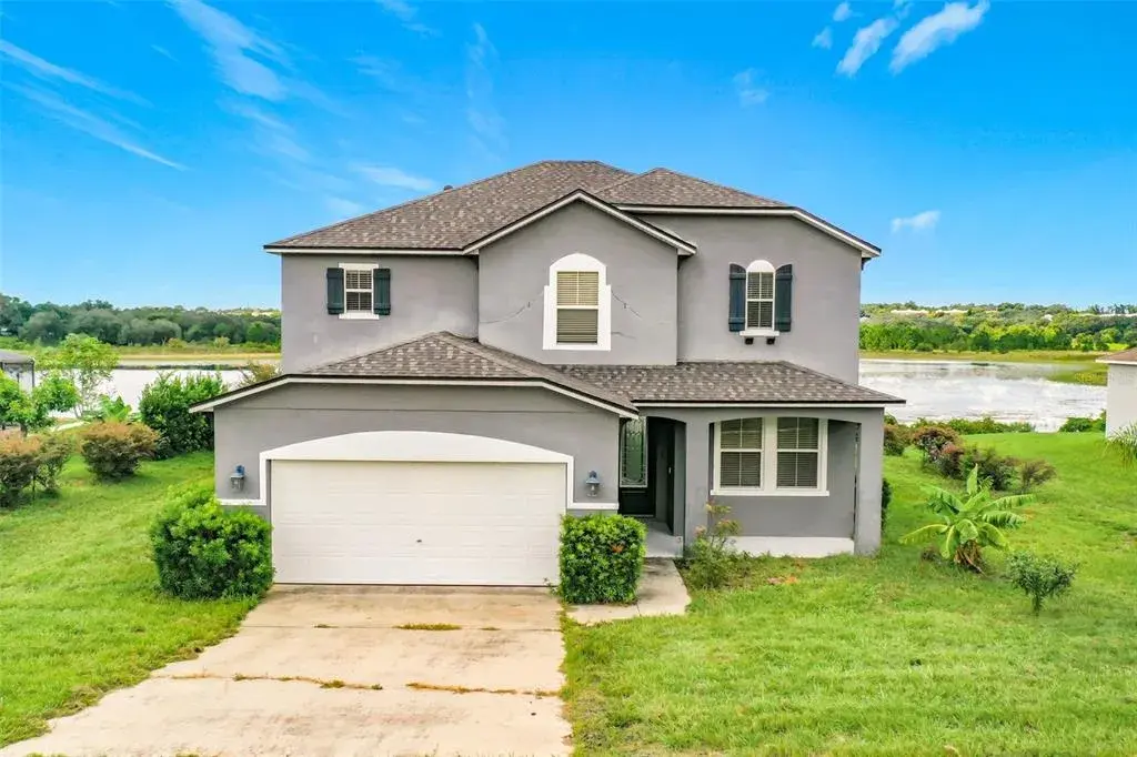 Front exterior and landscaping