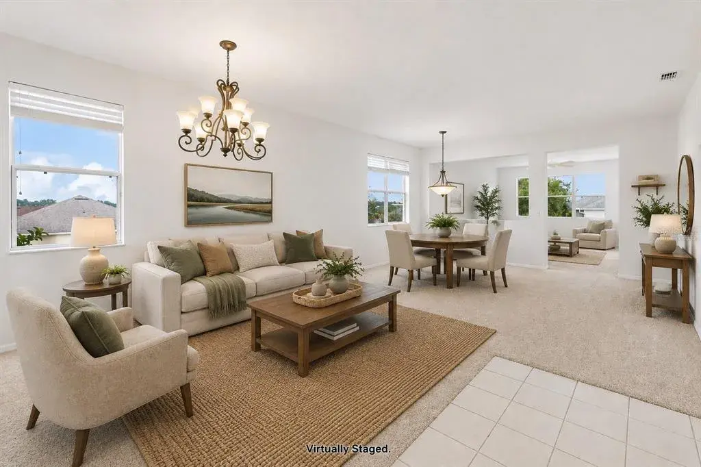 Virtually Staged Formal living/dining