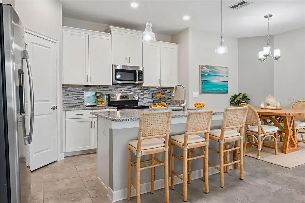 Virtually staged kitchen