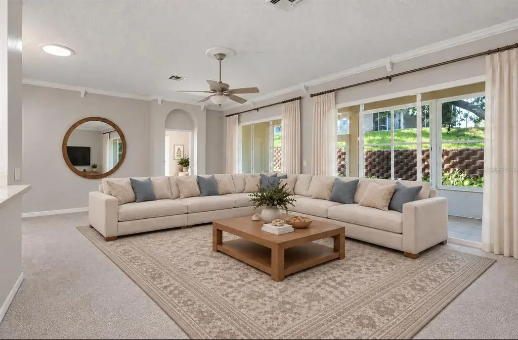 Living Room/Virtually Stage