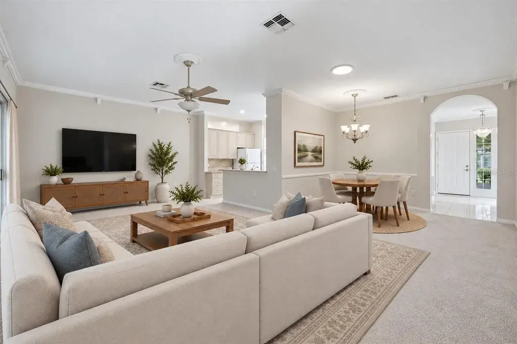 Living Room/Virtually Stage