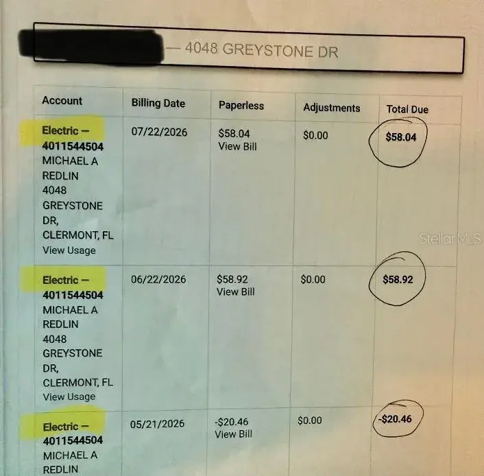 Solar Panels (Electric Bill)