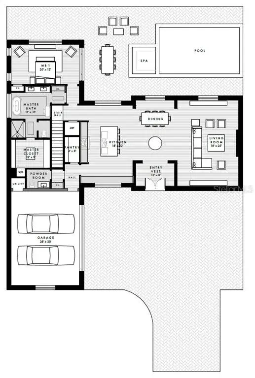 Main Level Floor Plan