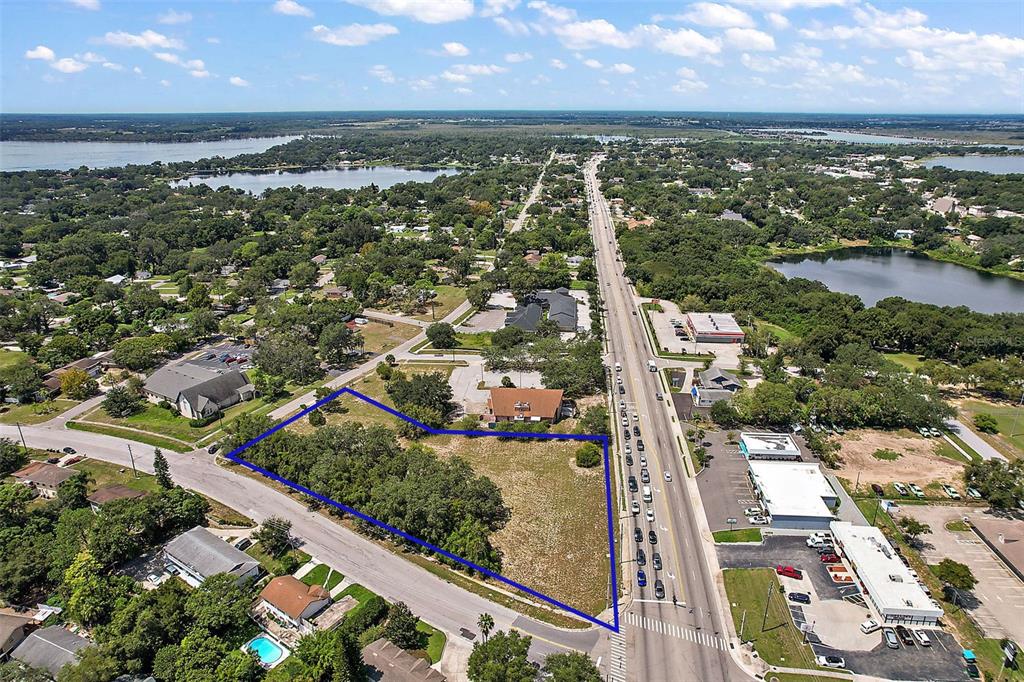 Vacant lot before lot split looking west