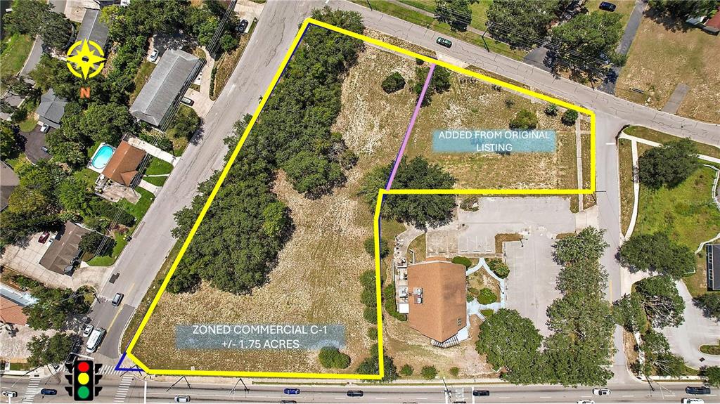 direct overhead with NEW additional parcel
