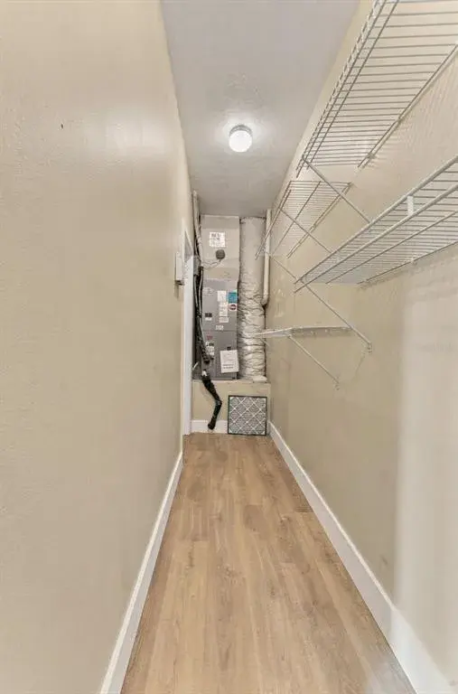 Downstairs closet