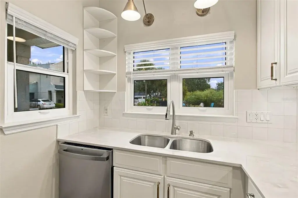 Renovated Kitchen with View to the pool