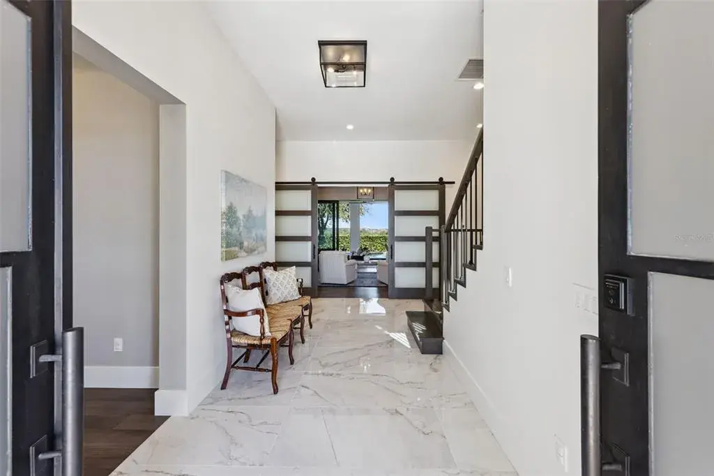Grand two story foyer