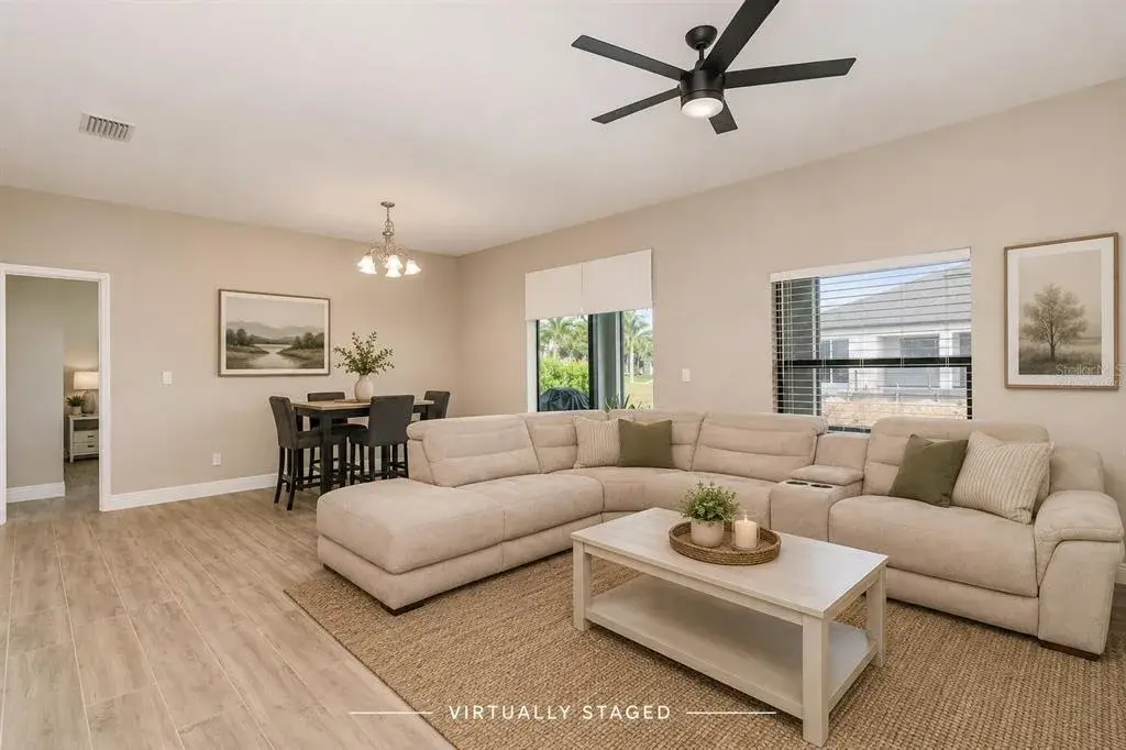 Living Room/DiningVirtually Staged