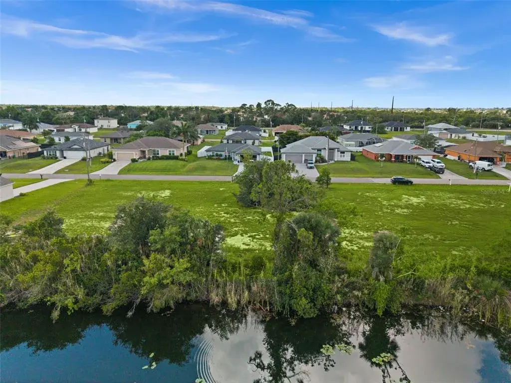 Aerial view from the water