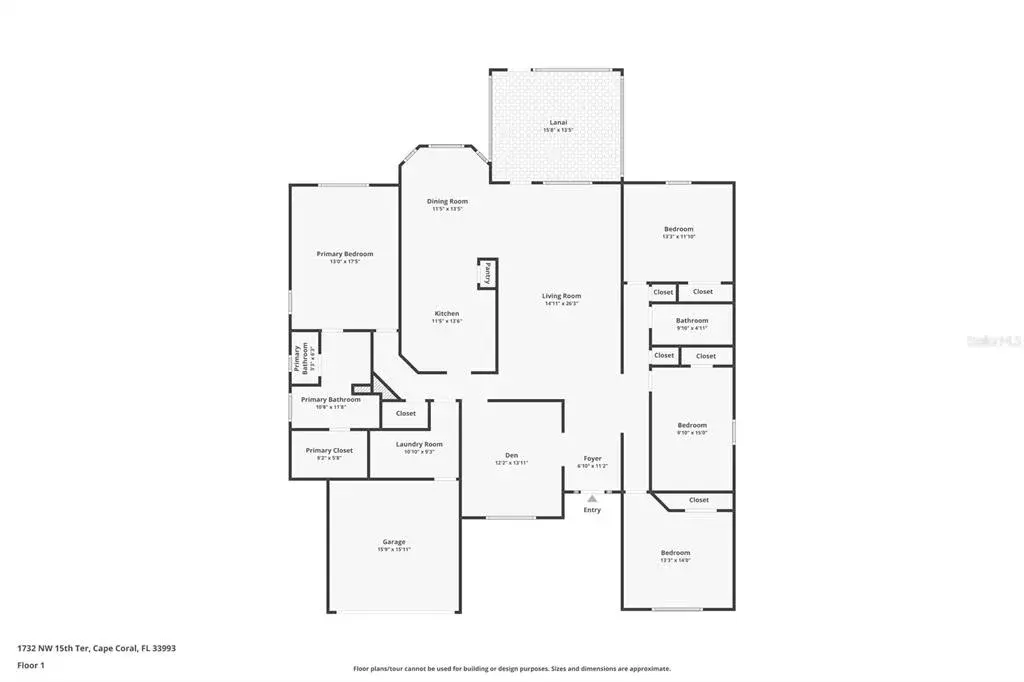 Property for sale at 1732 NW 15TH TERRACE, CAPE CORAL, FL, 33993