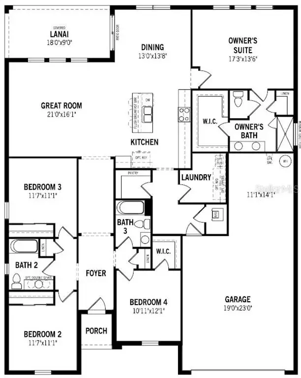 Meridian Parks - Honeysuckle Floorplan