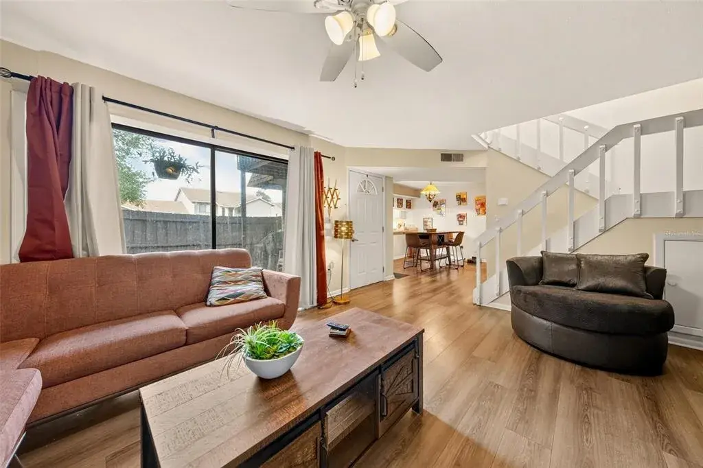 Large open living room