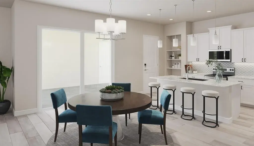 Marco Floorplan Casual Dining (Virtually Staged)