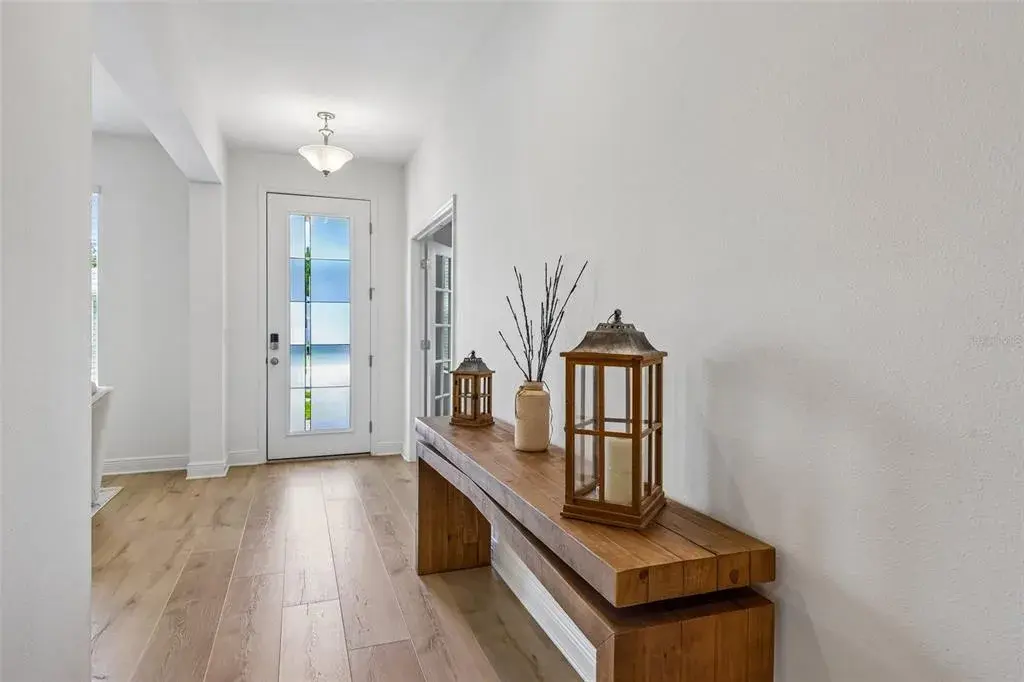 The light filled foyer sets the tone!