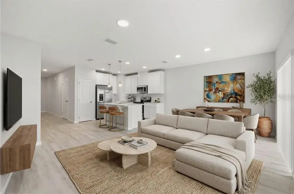 Kitchen and Dining Room - Virtually Staged