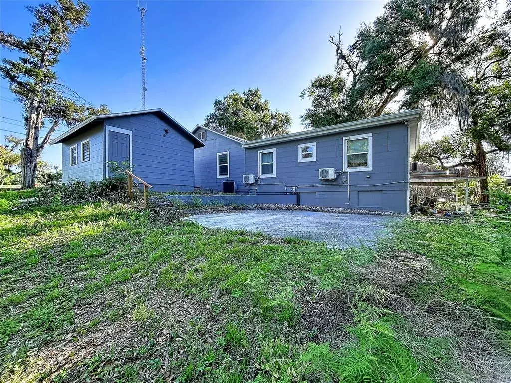 West of the house