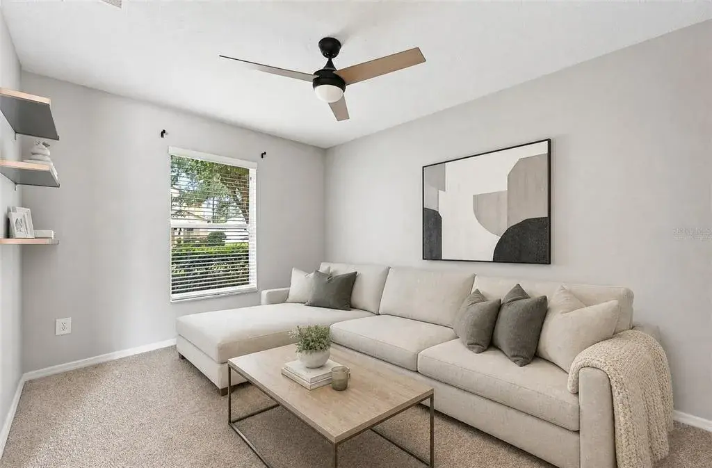Foyer opens to a versatile formal or flex space. Virtually Staged.