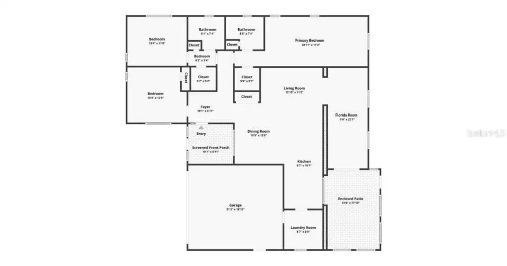 You'll love this spacious plan with nearly 1,900 square feet PLUS a large enclosed lanai that's not included in the heated square feet~