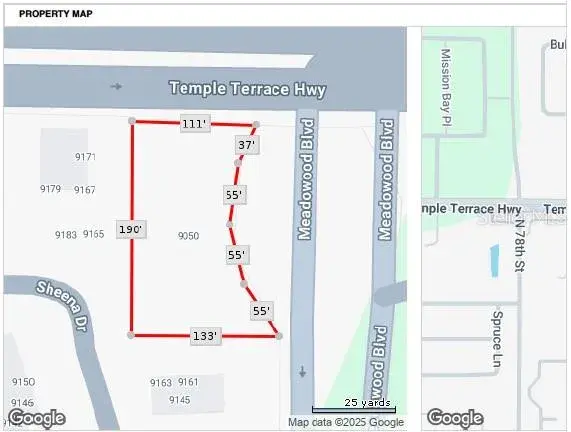 Property for sale at 9050 MEADOWOOD BOULEVARD, TEMPLE TERRACE, FL, 33637