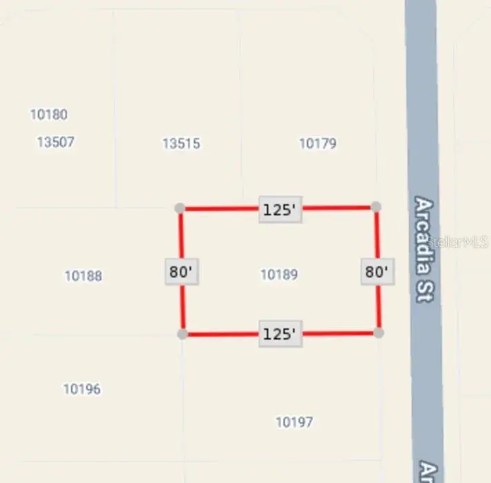 Property for sale at 10189 ARCADIA STREET, PORT CHARLOTTE, FL, 33981